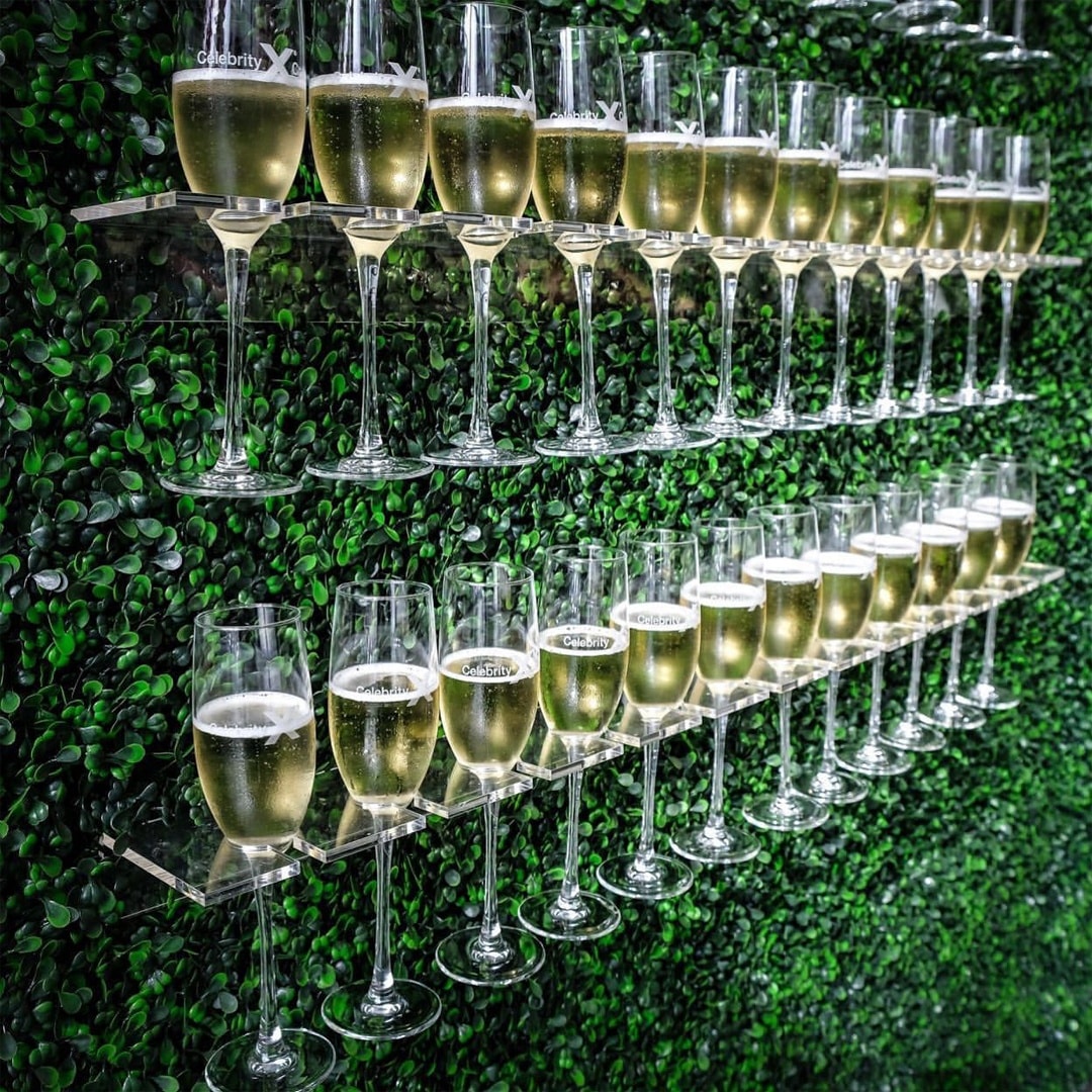 Champagne shelve walls