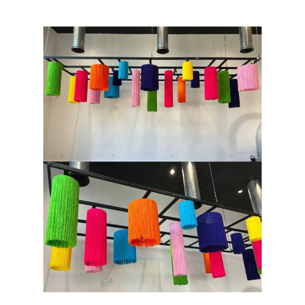 Yarn Chandeliers